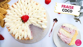 Recette de charlotte fraise et noix de coco