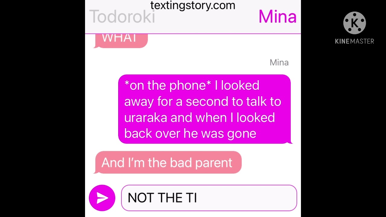 If deku turned into a baby todobakudeku texting story