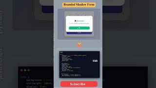 💥 Build Rounded Shadow Form That Pops! | HTML CSS JS #frontenddeveloper #javascript #webui #coding