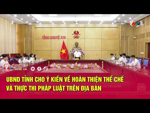 Provincial People's Committee Provides Feedback on Institutional Improvement and Law Enforcement ...