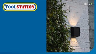 Lutec Gemini Beams IP54 Up/Down Wall Light – Versatile & Stylish Illumination | Toolstation