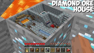 HOW to BUILD SECRET HOUSE in DIAMOND ORE in Minecraft ! RAREST SUPER SECRET HOUSE !