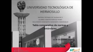 Act  1 1    Tabla comparativa de normas y estándares