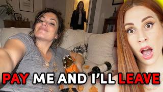 entitled karen stays at my house for free...then demands I pay HER - Charlotte Dobre REACTION