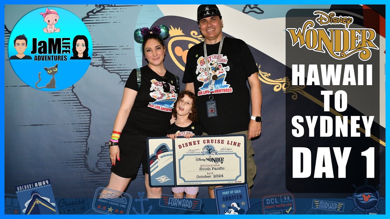 Disney Wonder Hawaii to Sydney Australia Embarkation Day !! 😃👍🏼🏰🇦🇺🌺🛳⚓️