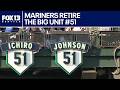 Mariners retire Johnson's No. 51, announce statue plans