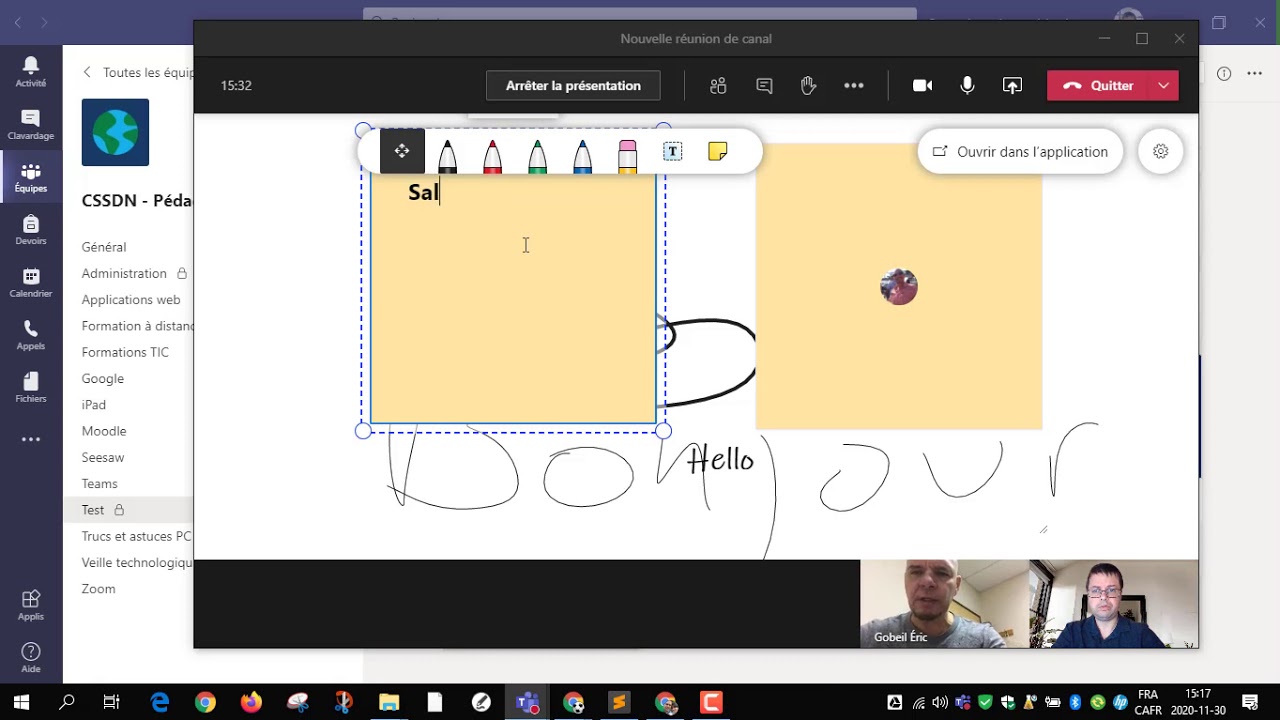Comment Utiliser Un Tableau Blanc Dans Teams Youtube