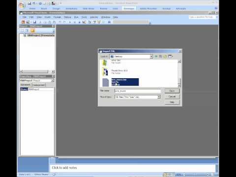 Macros: Import and Run a Macro from the Developer Ribbon