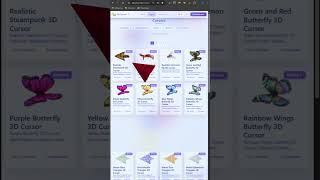 Sleek Geometric Arrow 3D Cursor Showcase📐✨  #3dcursor #computercursor #pcsetup #mousecursor