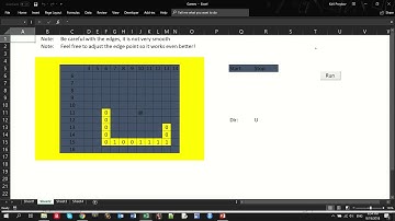 snake game in VBA Excel