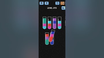 Water Color Sort Level 273 Walkthrough Solution iOS/Android