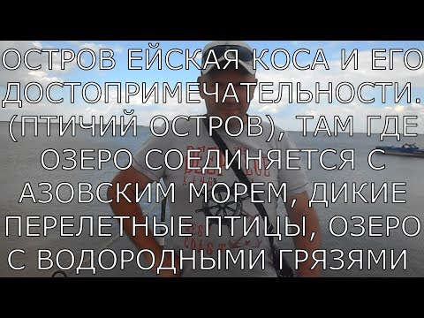 ОСТРОВ ЕЙСКАЯ КОСА / ПТИЧИЙ ОСТРОВ / ПТИЧИЙ ОСТРОВ В ЕЙСКЕ-КАК ДОБРАТЬСЯ? ЕЙСКАЯ КОСА-АЗОВСКОЕ МОРЕ