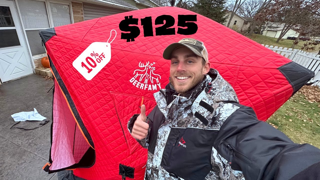 Early Ice Fishing Report, Gear Review & DEERFAMY Shelter Discount Code