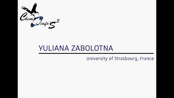 Strasbourg Summer School in Chemoinformatics, 2022 : Yuliana ZABOLOTNA