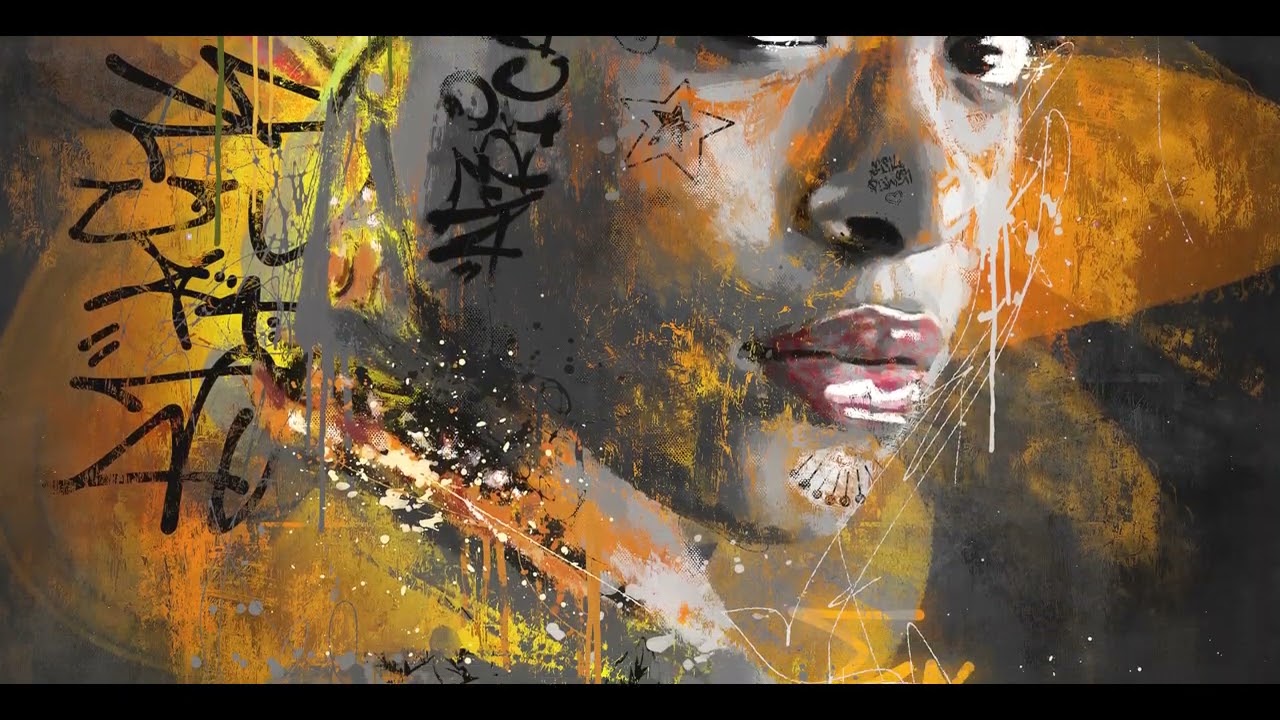Malia - Tableau street-art femme africaine - Romaric Artiste