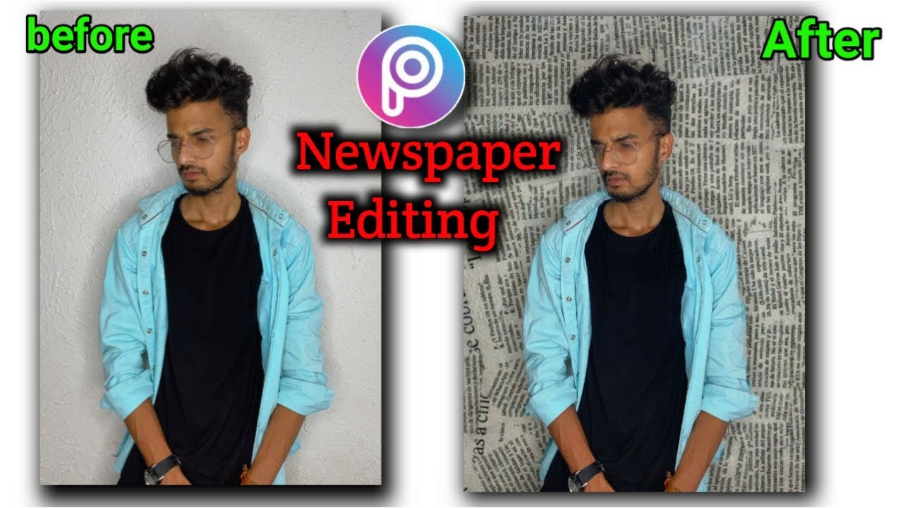 Picsart Newspaper Background photo editing Pics art editing viral