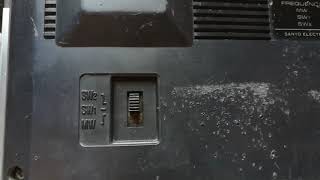 Sanyo Tape Recorder M1700H Radio Testing