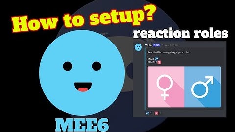 How to setup reaction roles | MEE6 | Discord