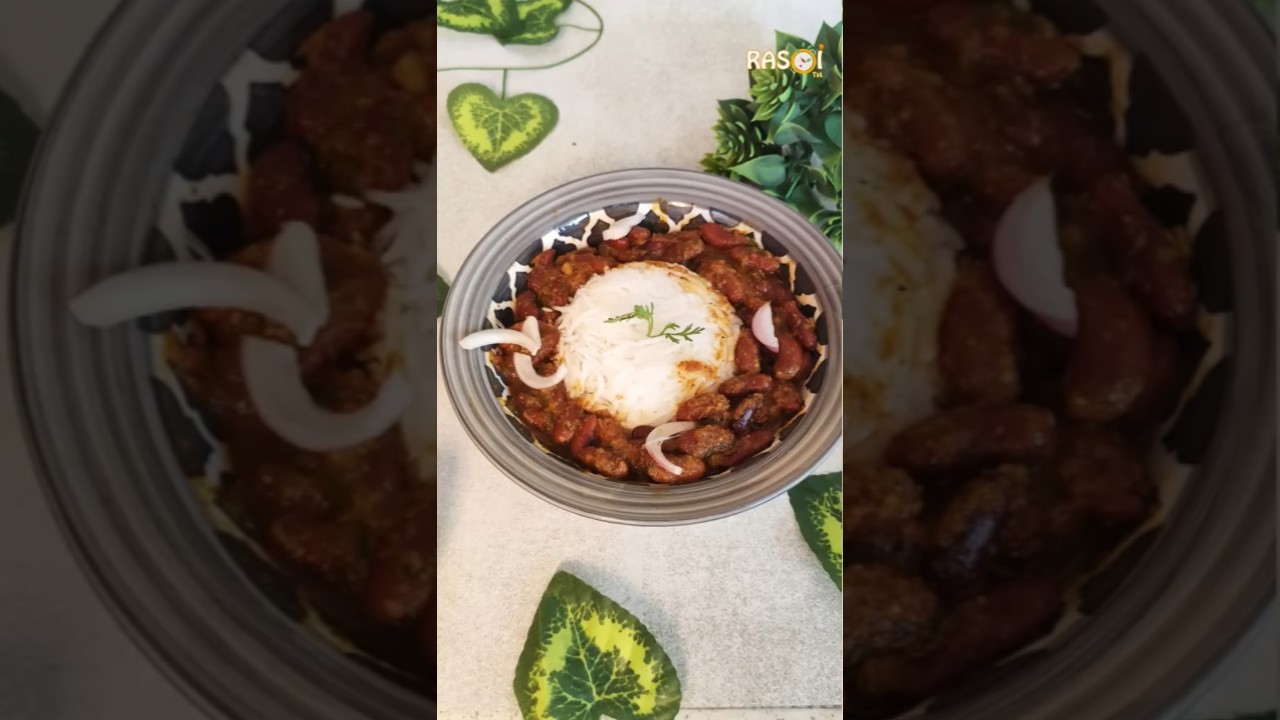 Rajma Chawal Plating 