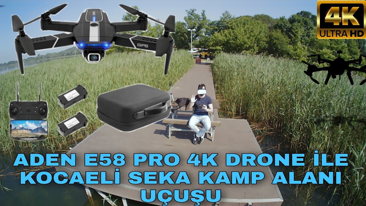 Aden E58 Pro 4k Fly More Combo Drone Aden e58 pro 4k uçurma fpv drone
