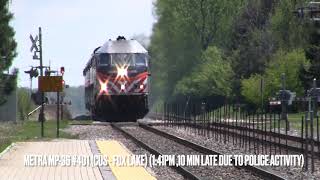 Railfanning at Lake Forest with NCS MDN RailfannerGuy211