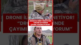 Saksağandan Etkilendi, Çobanlığa Teknoloji Kattı, Artık Koyun Sürüsünü Drone Ile Yönetiyor