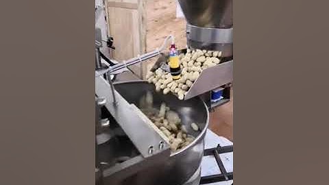 Automatic peanut granule bag vertical form fill seal packing machine testing video