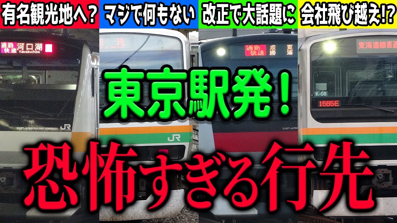 東京駅から出るあまりにも怖すぎる恐怖の長距離普通列車・快速列車の行先を厳選8つ紹介！【寝過ごし厳禁/JR東日本】