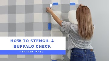How To Stencil A Buffalo Check Pattern Without Using A Ton Of Painter