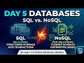 Databases : Sql vs Nosql | Day 5 | 30 day System design interview series | FAANG