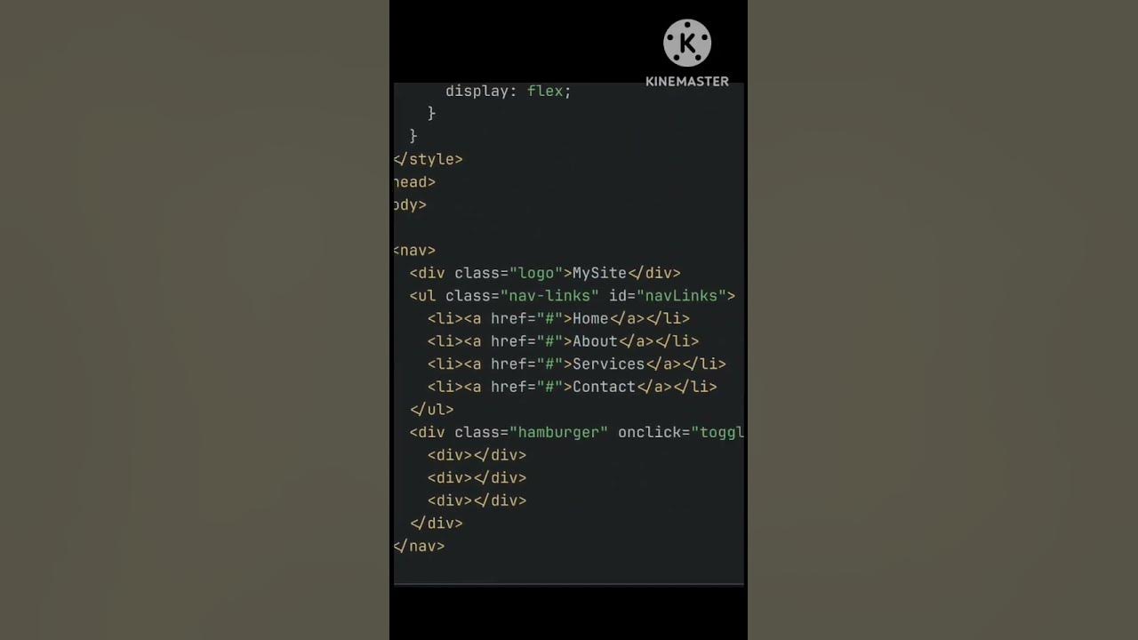 Navigation Bar Menu for Website using HTML, CSS & JAVASCRIPT.... - YouTube