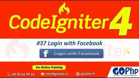 #37 Login with facebook in codeigniter 4