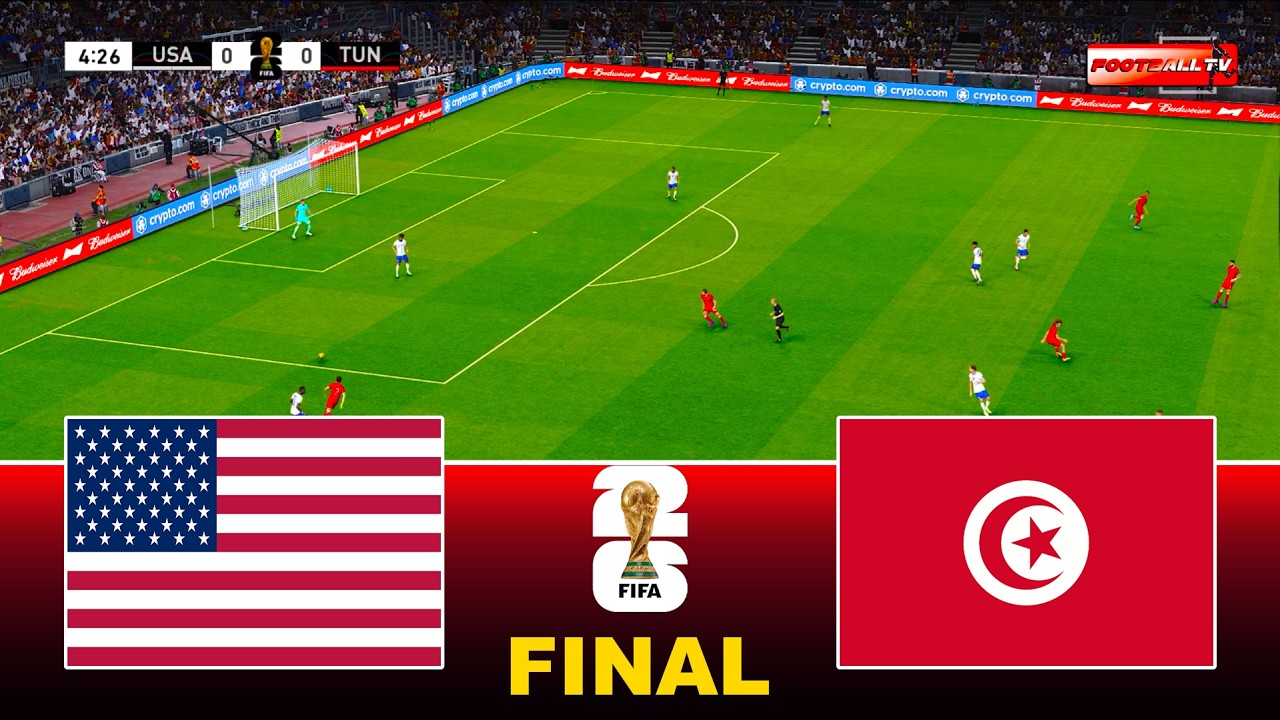 USA vs TUNISIA - FIFA WORLD CUP 2026 FINAL | Full Match All Goals | Pes 21 Gameplay Simulation