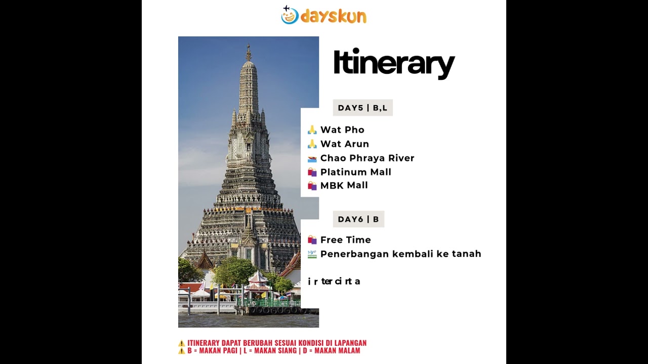 🎥 6D AMAZING NEW YEAR END BANGKOK – PATTAYA 🎥