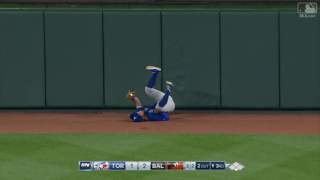 ... pillar crashes into the wall