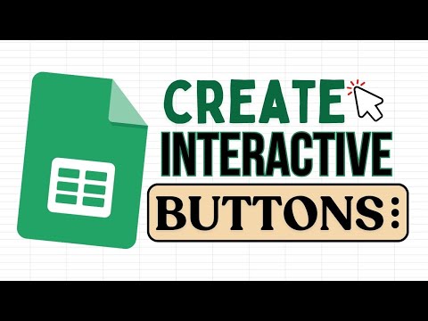 Create Buttons with Functions in Google Sheets! (App Script)