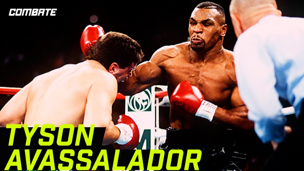 MIKE TYSON ATROPELA NOCAUTEADOR PETER MCNEELEY NO 1º ROUND, EM