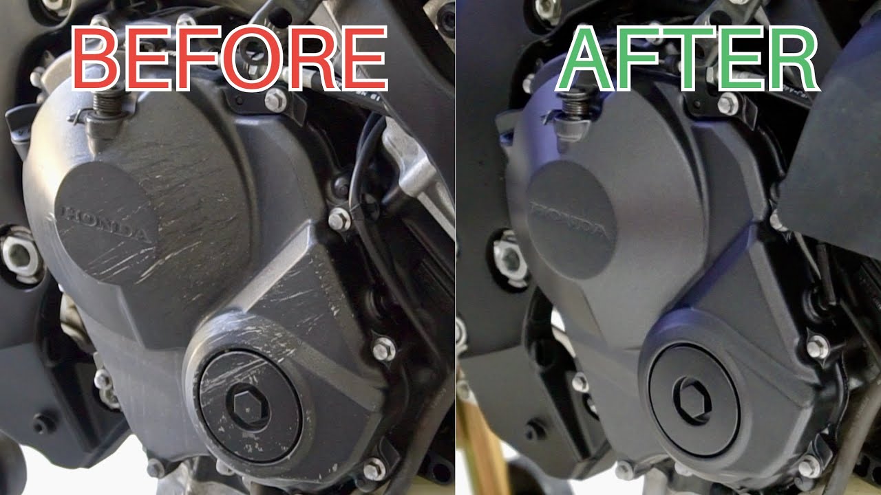 CBR600rr Wrecked Bike Rebuild Part 4 Painting Motorcycle Engine Case