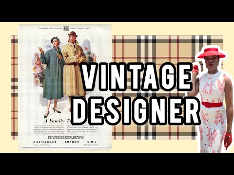 DIY Designer dress| vintage Burberry