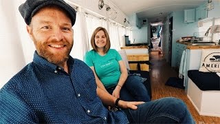 Our First TWO weeks Living In A Bus Conversion