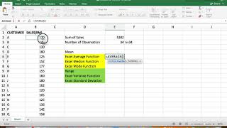 CHAPTER 4 DESCRIPTIVE STATISTICS / MEASURE OF CENTRAL TENDENCY