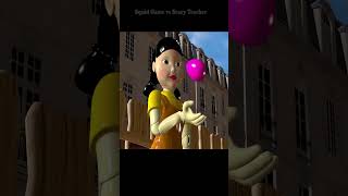 Scary Teacher 3D vs Squid Game Running And Avoiding Squid Game Doll&#39;s Egg Challenge #shortsvideo