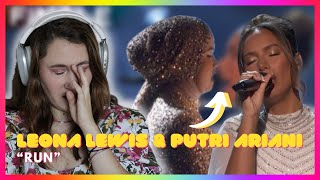 Putri Ariani & Leona Lewis 'Run' | Mireia Estefano Reaction Video