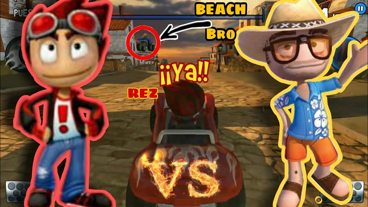 Me Enfrento a BEACH BRO (👌) Rez VS Beach Bro||BeachBuggyRacing - YouTube
