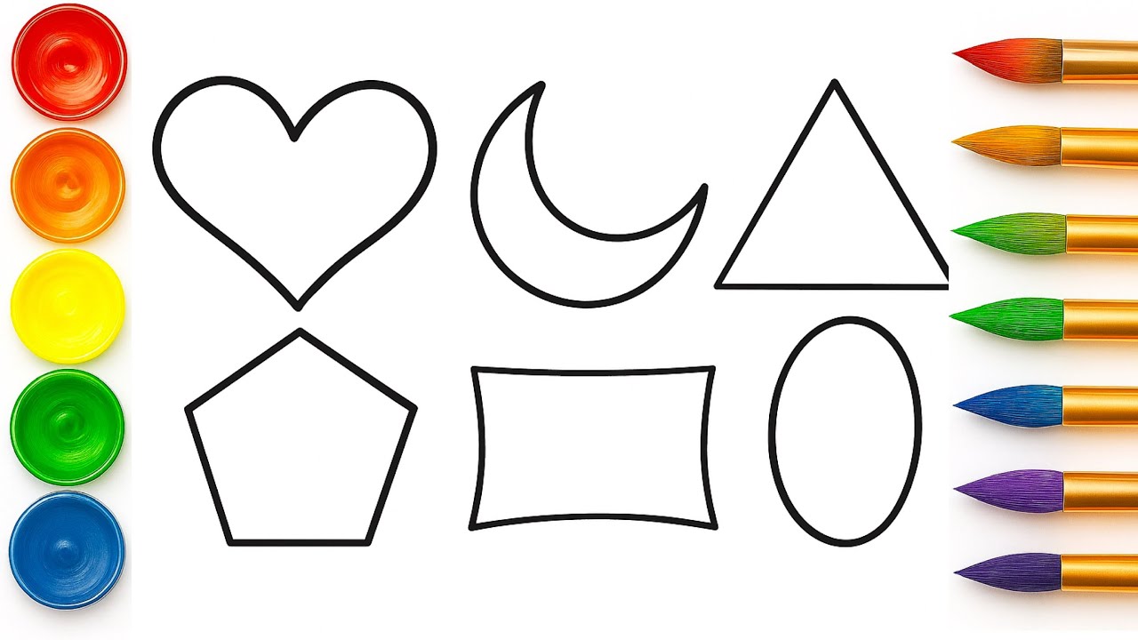 How to Draw Basic Geometric Shapes | Step by Step Tutorial - YouTube