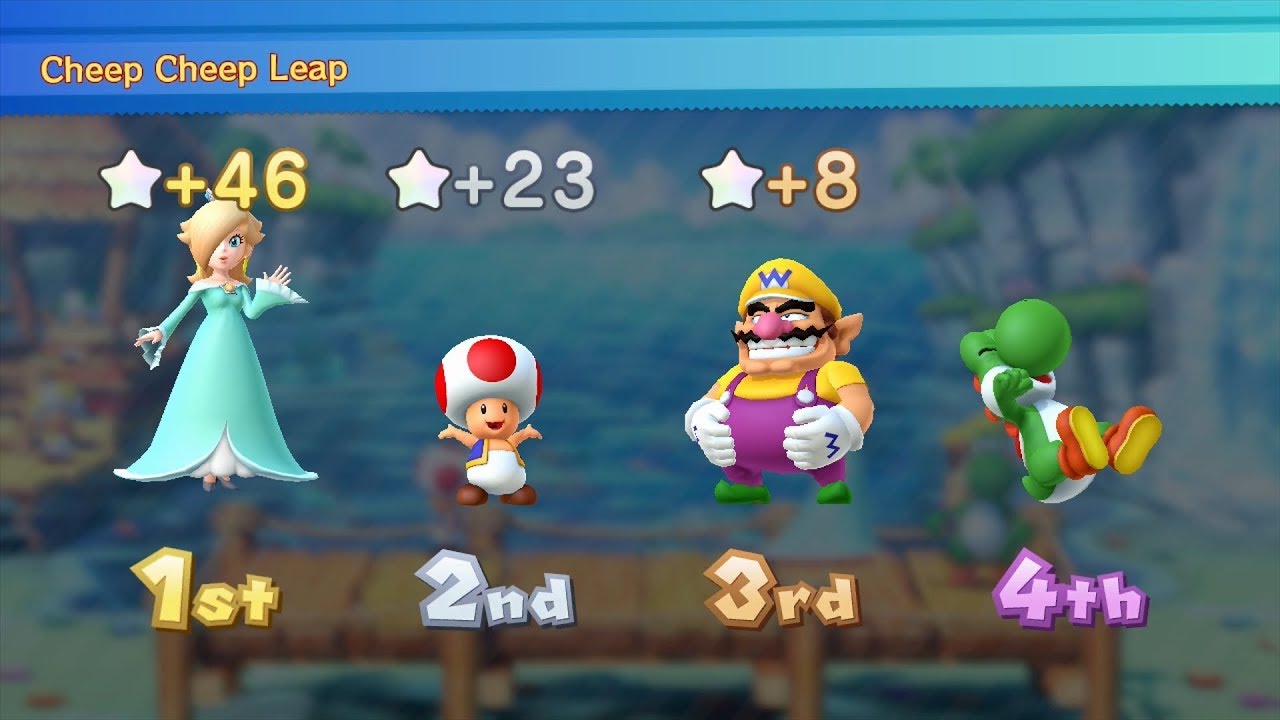 Mario Party 10 Mario Party #161 Rosalina vs Yoshi vs Wario vs Toad Airship Central Master Difficulty