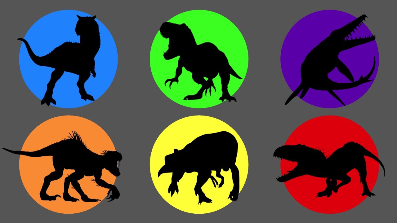 Jurrasicword T-Rex, Carnotaurs, Indoraptor, Mosasaurus, Indominus Rex, Distortus Rex, Spinosaurs