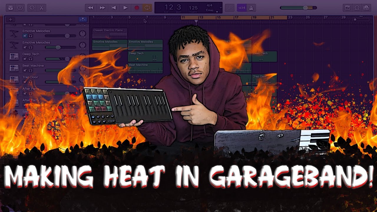 how to make a fire beat on garageband