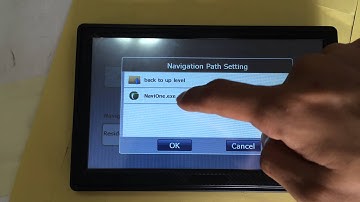 how to set navi path for gps