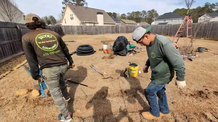 Ultimate Drainage Solution to STOP the water coming from the NEIGHBOR'S yard! by Brooks Landscaping
